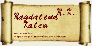 Magdalena Kalem vizit kartica